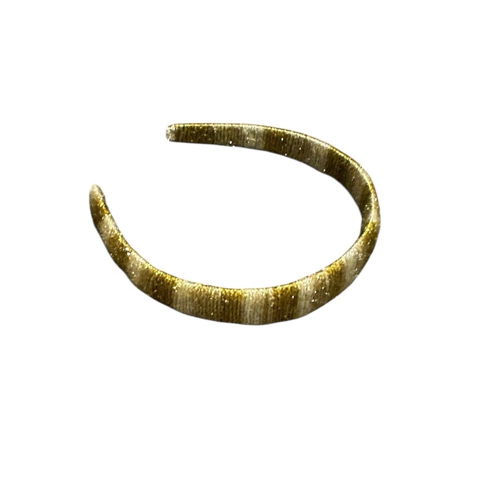 Girls Gold Glitter Headband Hair Accessory Sparkly Metallic One Size
